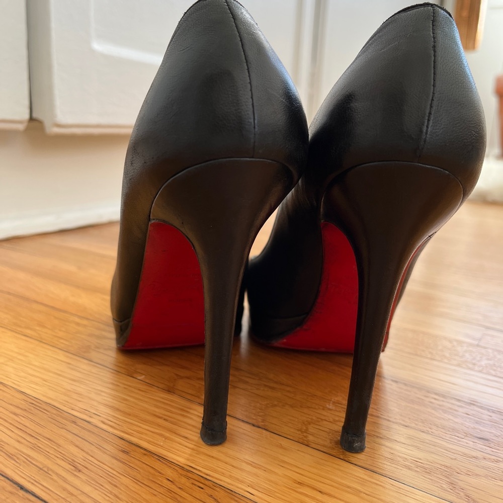 36.5 Louboutin heels. Light scratches. Extremely discounted